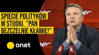 Spięcie polityków w studiu quotPan bezczelnie kłamiequot [upl. by Weldon512]