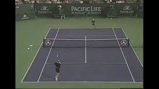 Guillermo Coria vs Andre Agassi IW 2004 [upl. by Mayne878]