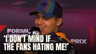 Lando Norris DONT CARE by Fans HATEFUL Comment Following Controversial Brazil Interview [upl. by Amzu]