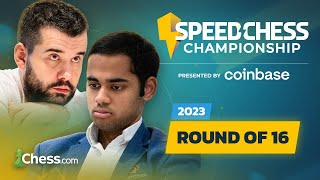 Nepo v Arjun World Champion Challenger v Indian Prodigy  Speed Chess Championship 2023 coinbase [upl. by Hammel]