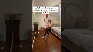 Albanian dance beginner level valle tutorial part 2 Albanianvalledance maya [upl. by Yoc802]