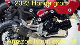 2023 Honda Grom  Istunt exhaust [upl. by Mungo]