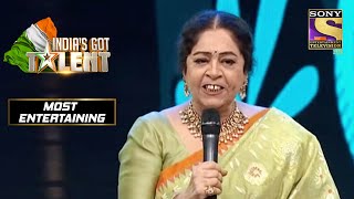 Kirron जी इस Contestant के बोलने के तरीक़े पर भड़की  Indias Got Talent Season 8 Most Entertaining [upl. by Horne]