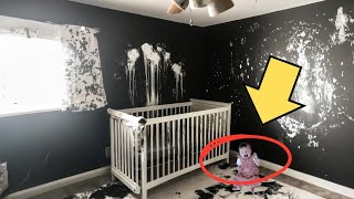 I Returned Home after Giving Birth to Find My Babys Room Destroyed and Repainted Black Why [upl. by Favin]