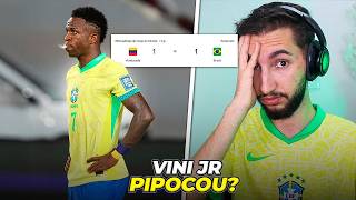 Brasil 1 x 1 Venezuela  BRASIL MUITO MAL Vini Jr quotpipocouquot dnv🍿 [upl. by Beach]