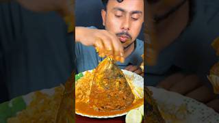 Spicy Big Katla Fish Head Curry mukbang asmr shortvideo reelsvideo short eating food reels [upl. by Dall]