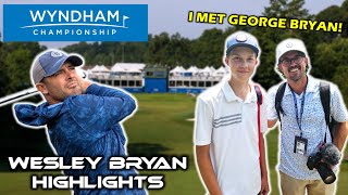 PGA Tour Highlights  Wesley Bryan  Wyndham Championship [upl. by Aikimat]