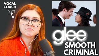 SMOOTH CRIMINAL I Glee I Vocal coach reacts [upl. by Ydissac]