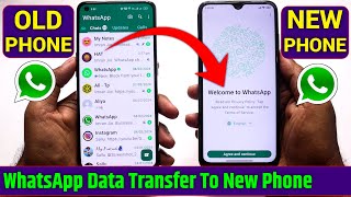 How to transfer WhatsApp Messeges From old to New Phone  Backup WhatsApp Data to new mobile [upl. by Anaik]