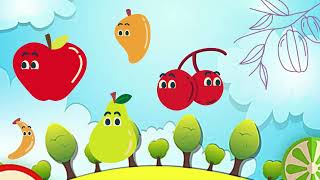 apple and banana song  fruits kids fun song cartoon video [upl. by Albertson]