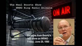 Neal Boortz last show on WRNG Radio 6201980 [upl. by Toffey]