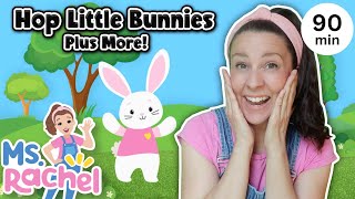 Hop Little Bunnies Hop Hop Hop  More Ms Rachel Nursery Rhymes amp Kids Songs [upl. by Ydisac]