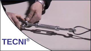 Galvanised Steel Turnbuckle Demonstration [upl. by Newkirk]