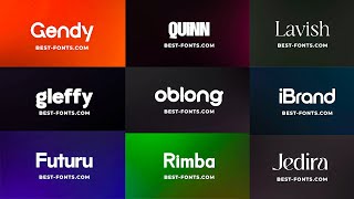 Top 10 Amazing Fonts to Design Your Logo for Free [upl. by Stephi]