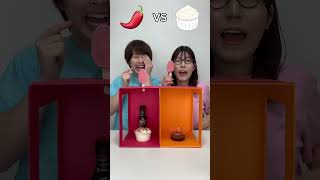 Watermelon Icecream Vs Chili Sauce Eating Challenge 😅 foodchallenge lovehumanity shortvideo [upl. by Flemings]