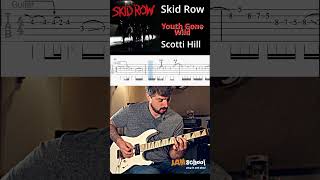 Skid Row Youth Gone Wild Guitar Solo with TAB [upl. by Eniamsaj]