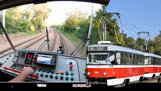 Nečekaná projížďka s T3 z Novolíšeňské do Pisárek 🚋 Cab view tram Brno [upl. by Arleen36]