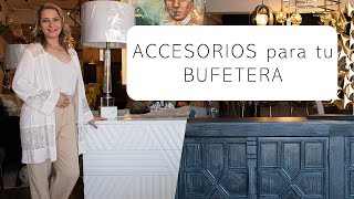 ACCESORIOS para BUFETERA  Ideas de accesorios para bufetera oscura y blanca [upl. by Aserat581]