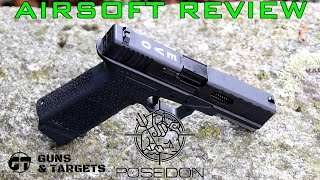 Airsoft Review 20 Poseidon P17 EVO II Gaz Blowback GUNS AND TARGETS FR [upl. by Enyala93]