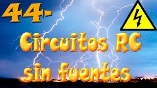 ⚡ Circuitos de primer orden Circuito RC sin fuente clase 44 [upl. by Annoled12]