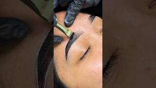 The brow lamination  tint process 💖 browlamination browlaminationtutorial browlaminationandtint [upl. by Eneli321]