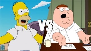 Homer Simpson vs Peter Griffin [upl. by Ecnesse]