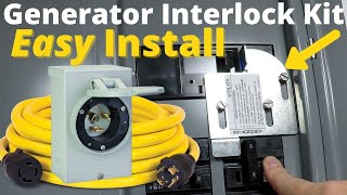 Home Generator Interlock Kit Installation  EASY [upl. by Syd]