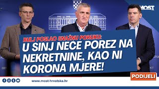 Bulj U Sinj neće porez na nekretnine kao ni korona mjere [upl. by Bovill]