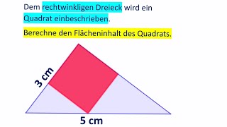 Berechne den Flächeninhalt des Quadrats [upl. by Sanjiv]