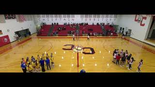 Crow Creek vs WolseyWessington High School Girls Varsity Volleyball [upl. by Kcirdla]