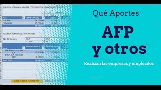 Aportes a las AFP Caja Ministerio RC IVA [upl. by Aiekram]