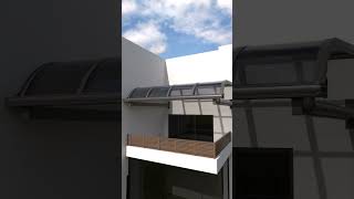 the new terrace awning！ automobile awning aluminium canopy home canopywork pergola [upl. by Sinclair]