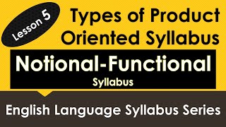 Notional Functional Syllabus  English Language Syllabuses Series [upl. by Valentino]