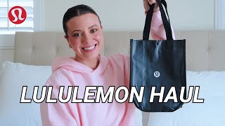 LULULEMON TRYON HAUL  the cutest basics for spring amp summer [upl. by Phylys]