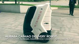 Alibaba Cainiao Ecommerce Logistics Delivery Robot by China TMall Global Parntner Web2Asia [upl. by Nalim593]