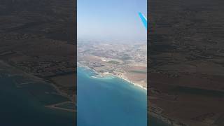 Larnaca South Cyprus flight larnaca larnacaairport jazeeraairways sky flying overcyorus [upl. by Ettevey125]