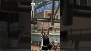 13YearOlds Dunk Shatters Backboard  StadiumClubhouse Basketball NBAprospect NBA [upl. by Sobel]