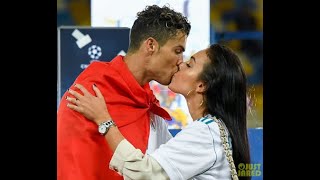 Ronaldo and Georgina Kiss ronaldo couplegoals romance [upl. by Aciemaj]