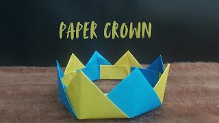 Origami Paper Crown 👑 How to make paper crown  The Creative Kidz [upl. by Androw]