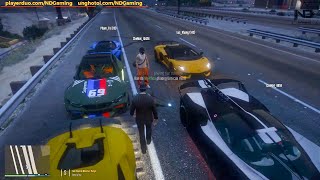 LIVE GTA 5 Roleplay 122  CHẶN ĐẦU CƯỚP SIÊU XE TRÊN CAO TỐC VÀ [upl. by Tripp]