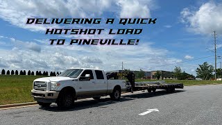 Delivering a quick non cdl hotshot load in my ford f250 67 to Pineville uship [upl. by Wiese]