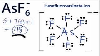 AsF6 Lewis Structure How to Draw the Lewis Structure for Arsenic Hexafluoride ion [upl. by Elbert]