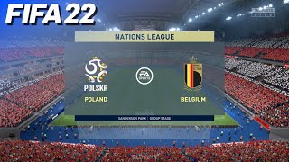 FIFA 22  Poland vs Belgium  Nations League [upl. by Leatri313]