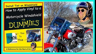 How to Apply VVivid Vinyl to a Motorcycle Windshield for DUMMIES [upl. by Eeleak43]