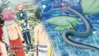 Karameel begs Natsu to kill Water dragon god Mercphobia  Fairy Tail 100nen Quest Episode 5 [upl. by Naimad]