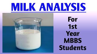 Milk analysis  Tests of Milk  Biochemistry [upl. by Nioe]