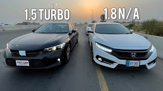 NEW Civic 2022 vs Civic 18  ORIEL DRAG RACE [upl. by Eidroj]