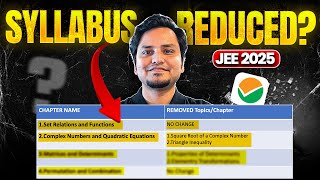 NTA Chaos  JEE Syllabus Changed again [upl. by Aihsema]