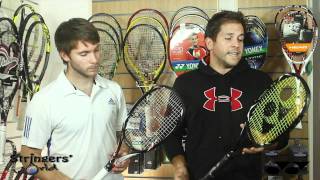 Yonex Ezone Xi 100 Tennis Racket Review by Stringers World [upl. by Strader]