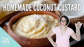 How to make delicious homemade coconut custard [upl. by Croix]